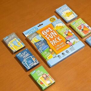 6 in 1 Kids Playing Cards Multi Game Pack, 6 Fun Games in 1 (Ages 3+)