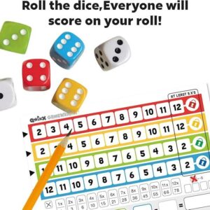 The frantic dice rolling game that everyone plays at once! For ages 8+, 2-5 players