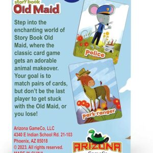 Story Book Old Maid, a Family Card Game for Kids Age 3 and Up