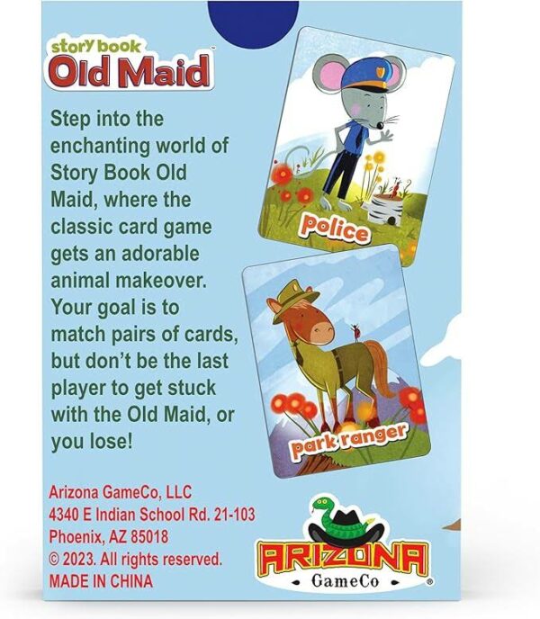 Story Book Old Maid, a Family Card Game for Kids Age 3 and Up