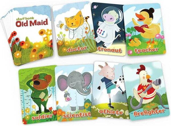 Story Book Old Maid, a Family Card Game for Kids Age 3 and Up